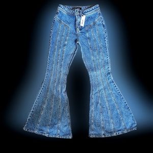 Vintage look 60's flare leg jeans
